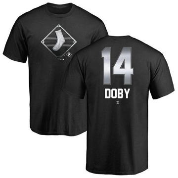 Men's Chicago White Sox Larry Doby ＃14 Midnight Mascot T-Shirt - Black
