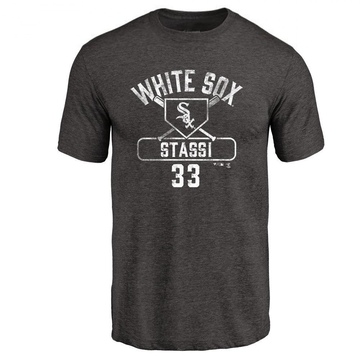Men's Chicago White Sox Max Stassi ＃33 Base Runner T-Shirt - Black