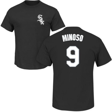 Men's Chicago White Sox Minnie Minoso ＃9 Roster Name & Number T-Shirt - Black