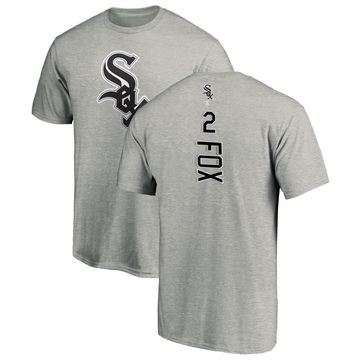 Men's Chicago White Sox Nellie Fox ＃2 Backer T-Shirt Ash