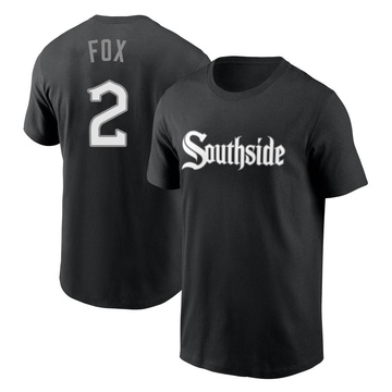 Men's Chicago White Sox Nellie Fox ＃2 City Connect Name & Number T-Shirt - Black