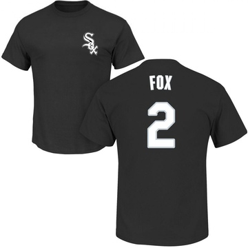 Men's Chicago White Sox Nellie Fox ＃2 Roster Name & Number T-Shirt - Black