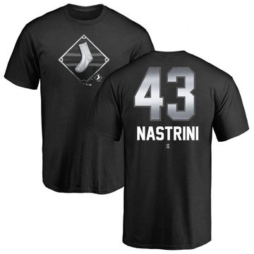 Men's Chicago White Sox Nick Nastrini ＃43 Midnight Mascot T-Shirt - Black