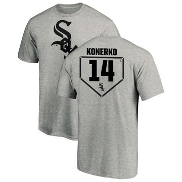 Men's Chicago White Sox Paul Konerko ＃14 RBI T-Shirt Heathered - Gray
