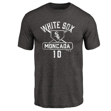 Men's Chicago White Sox Yoan Moncada ＃10 Base Runner T-Shirt - Black