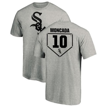 Men's Chicago White Sox Yoan Moncada ＃10 RBI T-Shirt Heathered - Gray