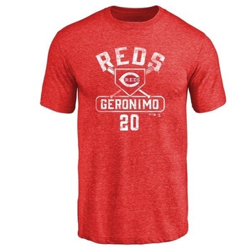 Men's Cincinnati Reds Cesar Geronimo ＃20 Base Runner T-Shirt - Red
