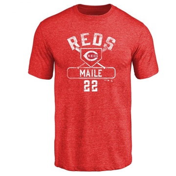 Men's Cincinnati Reds Luke Maile ＃22 Base Runner T-Shirt - Red