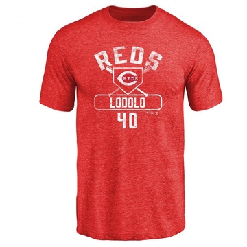 Men's Cincinnati Reds Nick Lodolo ＃40 Base Runner T-Shirt - Red