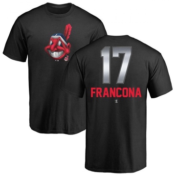 Men's Cleveland Guardians Terry Francona ＃17 Midnight Mascot T-Shirt - Black