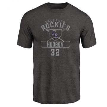 Men's Colorado Rockies Dakota Hudson ＃32 Base Runner T-Shirt - Black