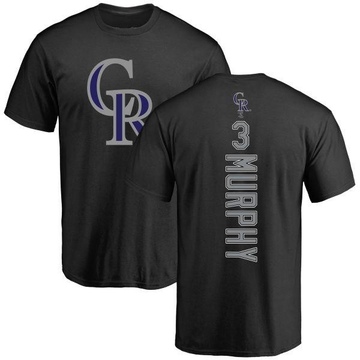 Men's Colorado Rockies Dale Murphy ＃3 Backer T-Shirt - Black