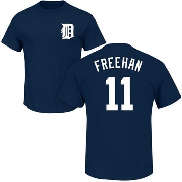 Men's Detroit Tigers Bill Freehan ＃11 Roster Name & Number T-Shirt - Navy
