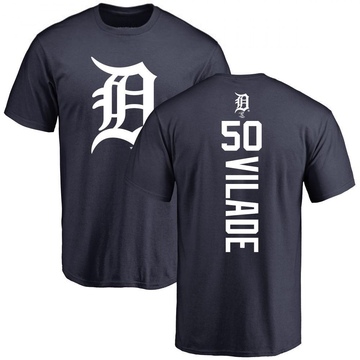 Men's Detroit Tigers Ryan Vilade ＃50 Backer T-Shirt - Navy