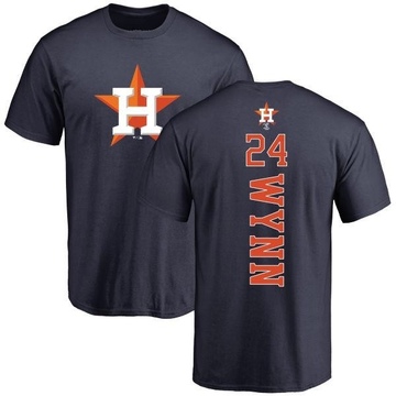 Men's Houston Astros Jimmy Wynn ＃24 Backer T-Shirt - Navy