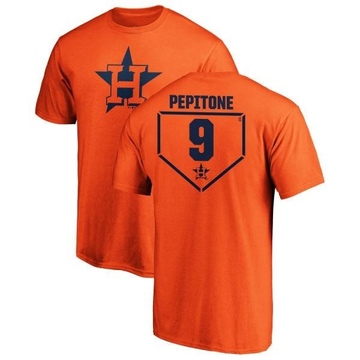 Men's Houston Astros Joe Pepitone ＃9 RBI T-Shirt - Orange