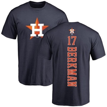 Men's Houston Astros Lance Berkman ＃17 Backer T-Shirt - Navy