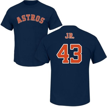 Men's Houston Astros Lance McCullers Jr. ＃43 Roster Name & Number T-Shirt - Navy