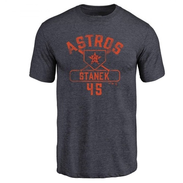 Men's Houston Astros Ryne Stanek ＃45 Base Runner T-Shirt - Navy