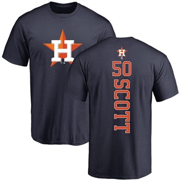 Men's Houston Astros Tayler Scott ＃50 Backer T-Shirt - Navy