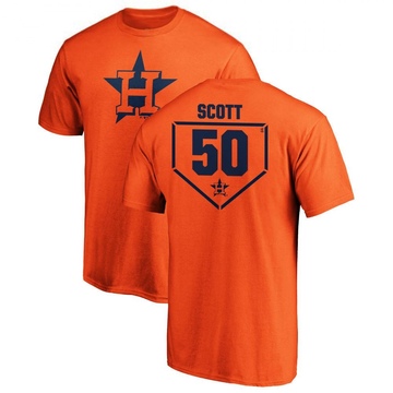 Men's Houston Astros Tayler Scott ＃50 RBI T-Shirt - Orange