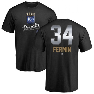 Men's Kansas City Royals Freddy Fermin ＃34 Midnight Mascot T-Shirt - Black