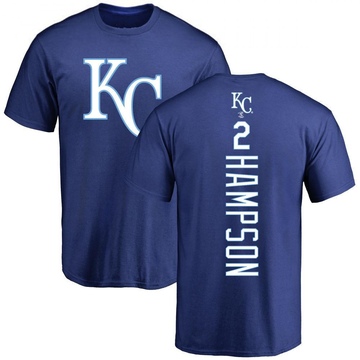 Men's Kansas City Royals Garrett Hampson ＃2 Backer T-Shirt - Royal