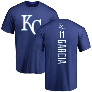 Men's Kansas City Royals Maikel Garcia ＃11 Backer T-Shirt - Royal