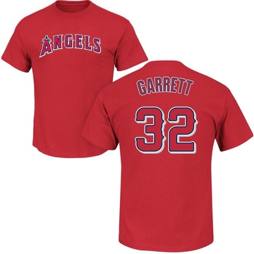 Men's Los Angeles Angels Amir Garrett ＃32 Roster Name & Number T-Shirt - Red