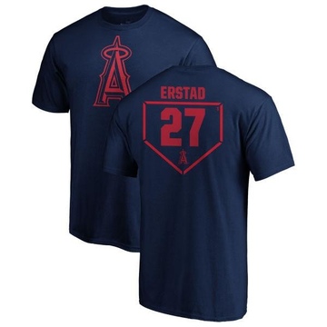 Men's Los Angeles Angels Darin Erstad ＃27 RBI T-Shirt - Navy