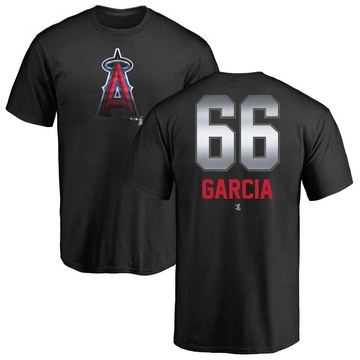 Men's Los Angeles Angels Luis Garcia ＃66 Midnight Mascot T-Shirt - Black