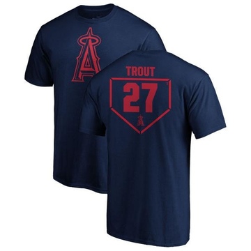 Men's Los Angeles Angels Mike Trout ＃27 RBI T-Shirt - Navy