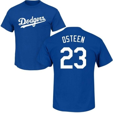 Men's Los Angeles Dodgers Claude Osteen ＃23 Roster Name & Number T-Shirt - Royal