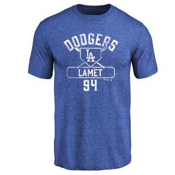 Men's Los Angeles Dodgers Dinelson Lamet ＃94 Base Runner T-Shirt - Royal