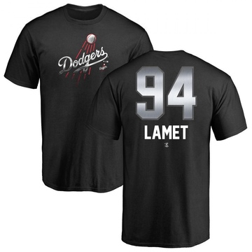 Men's Los Angeles Dodgers Dinelson Lamet ＃94 Midnight Mascot T-Shirt - Black