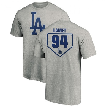 Men's Los Angeles Dodgers Dinelson Lamet ＃94 RBI T-Shirt Heathered - Gray