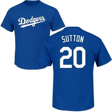 Men's Los Angeles Dodgers Don Sutton ＃20 Roster Name & Number T-Shirt - Royal