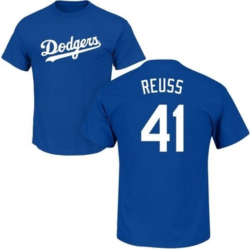 Men's Los Angeles Dodgers Jerry Reuss ＃41 Roster Name & Number T-Shirt - Royal
