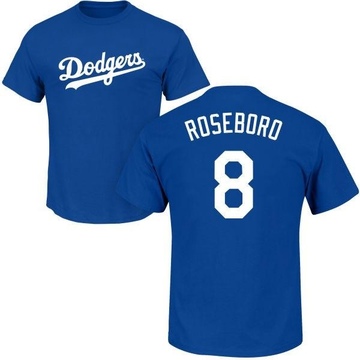 Men's Los Angeles Dodgers John Roseboro ＃8 Roster Name & Number T-Shirt - Royal