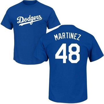 Men's Los Angeles Dodgers Ramon Martinez ＃48 Roster Name & Number T-Shirt - Royal