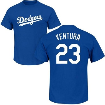 Men's Los Angeles Dodgers Robin Ventura ＃23 Roster Name & Number T-Shirt - Royal