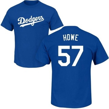 Men's Los Angeles Dodgers Steve Howe ＃57 Roster Name & Number T-Shirt - Royal