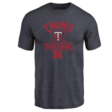 Men's Minnesota Twins Caleb Thielbar ＃56 Base Runner T-Shirt - Navy