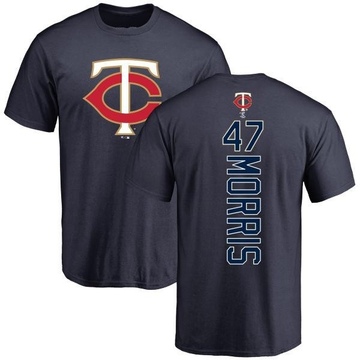 Men's Minnesota Twins Jack Morris ＃47 Backer T-Shirt - Navy