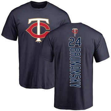 Men's Minnesota Twins Tom Brunansky ＃24 Backer T-Shirt - Navy