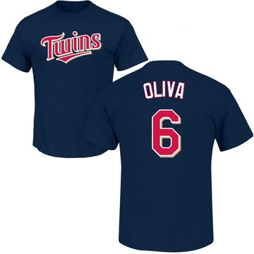 Men's Minnesota Twins Tony Oliva ＃6 Roster Name & Number T-Shirt - Navy
