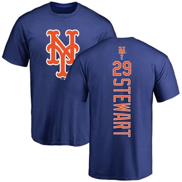 Men's New York Mets DJ Stewart ＃29 Backer T-Shirt - Royal