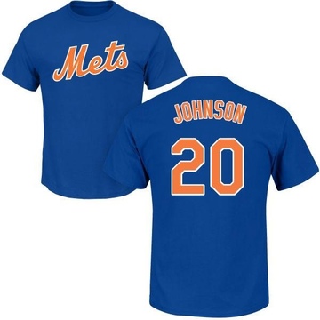 Men's New York Mets Howard Johnson ＃20 Roster Name & Number T-Shirt - Royal