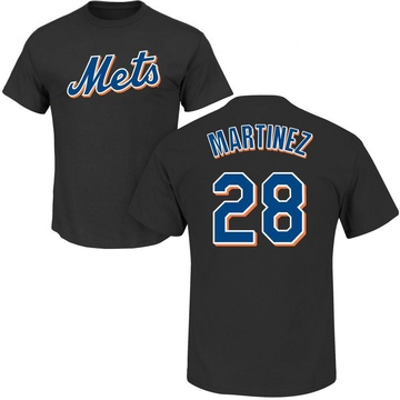 Men's New York Mets J.D. Martinez ＃28 Roster Name & Number T-Shirt - Black