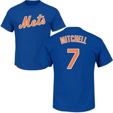 Men's New York Mets Kevin Mitchell ＃7 Roster Name & Number T-Shirt - Royal